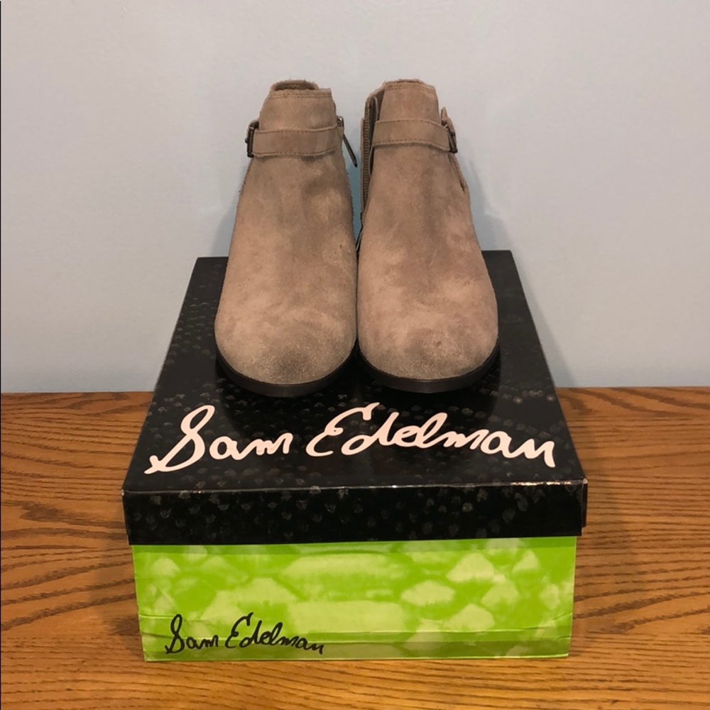 pirro/ putty suede booties sam edelman